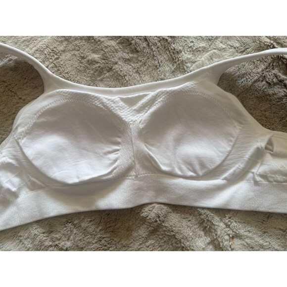 NWT Jockey Forever Fit Lightly Lined Active Lifestyle Medium Sports Bra White - Picture 10 of 10